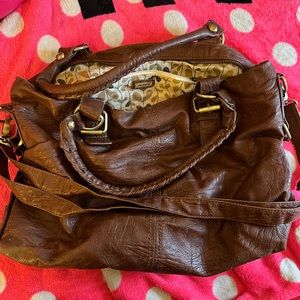 Aldo boho satchel cute leather bag